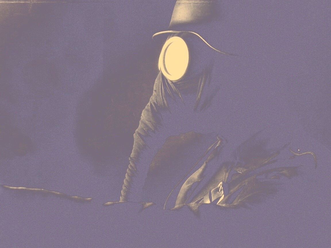 В противогазе обои