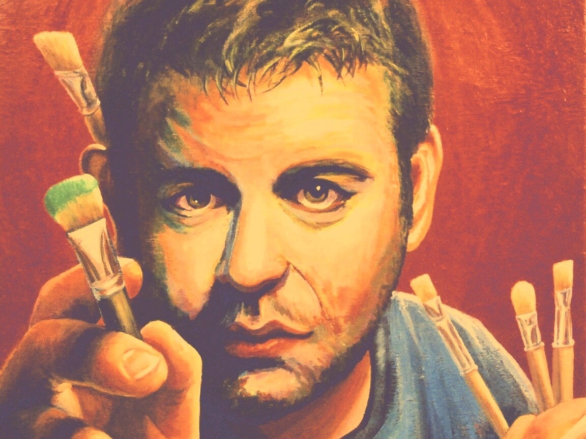 Нарисованный художник обои