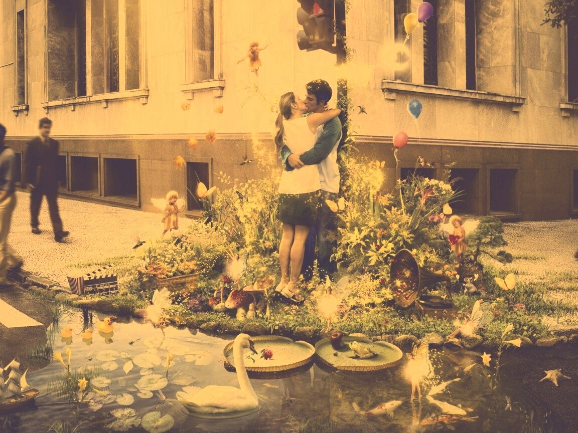 Волшебный поцелуй обои