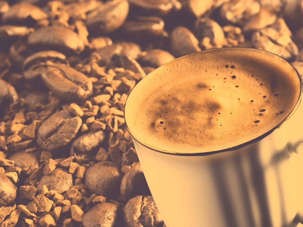 Кружка заварного кофе обои