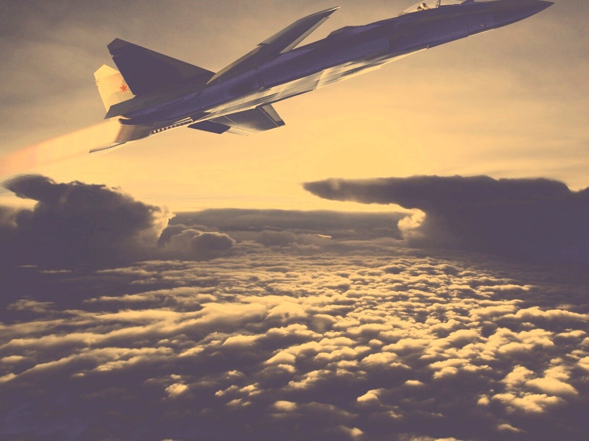 Истребители в небе обои