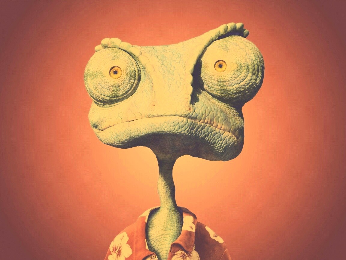 Ранго на красном фоне обои