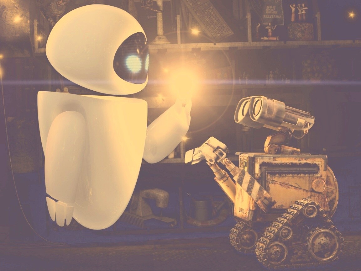 WALL-E и Ева обои