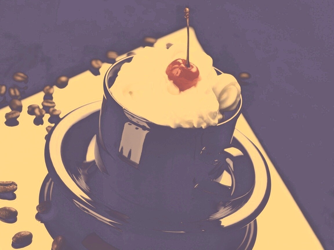 Вишня в креме обои