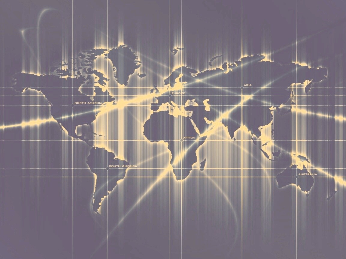 Карта мира в новом стиле обои