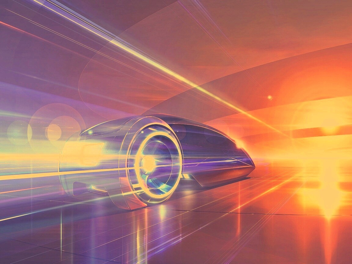 В закат обои