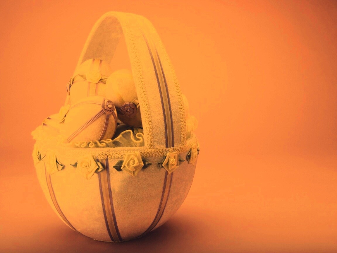 Пасхальная корзиночка обои