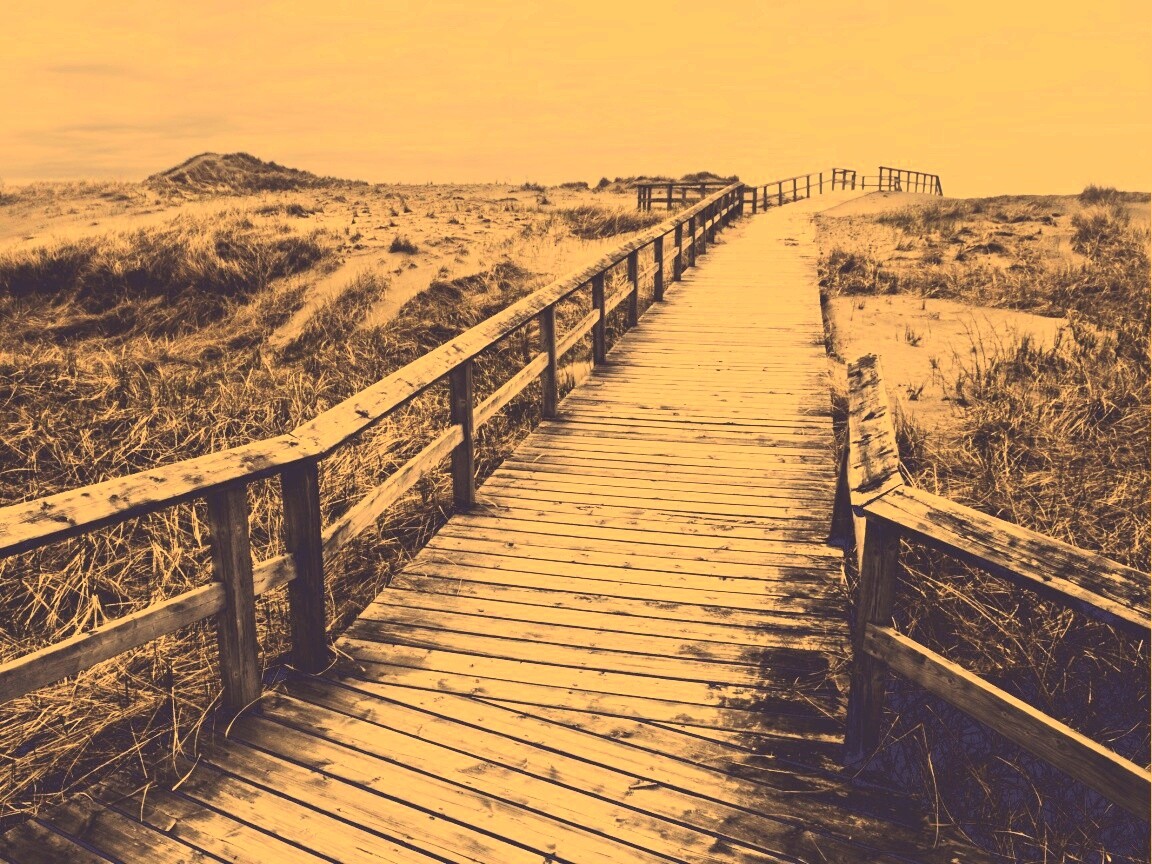 Деревянная дорога обои