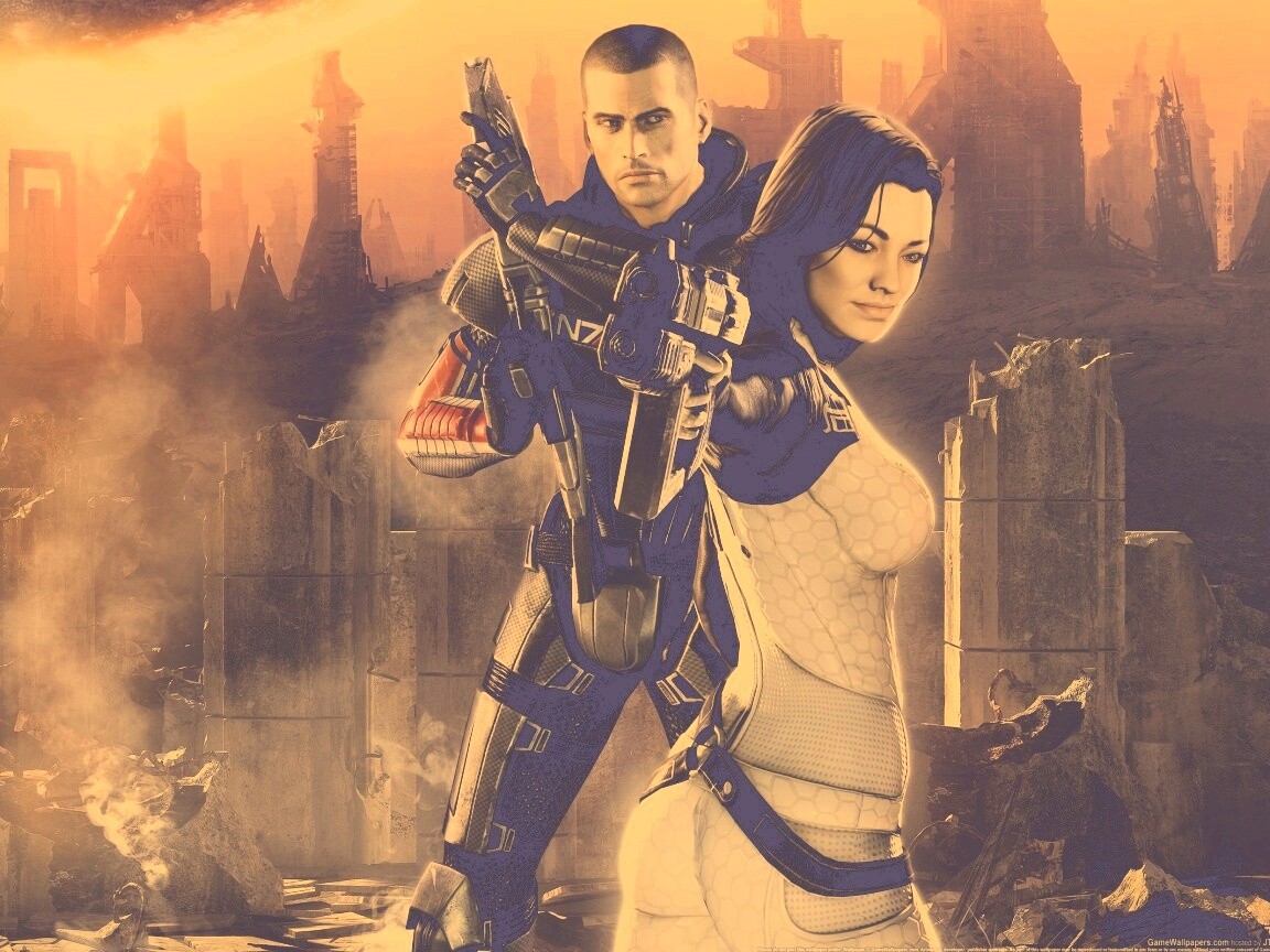 Шепард и Миранда обои