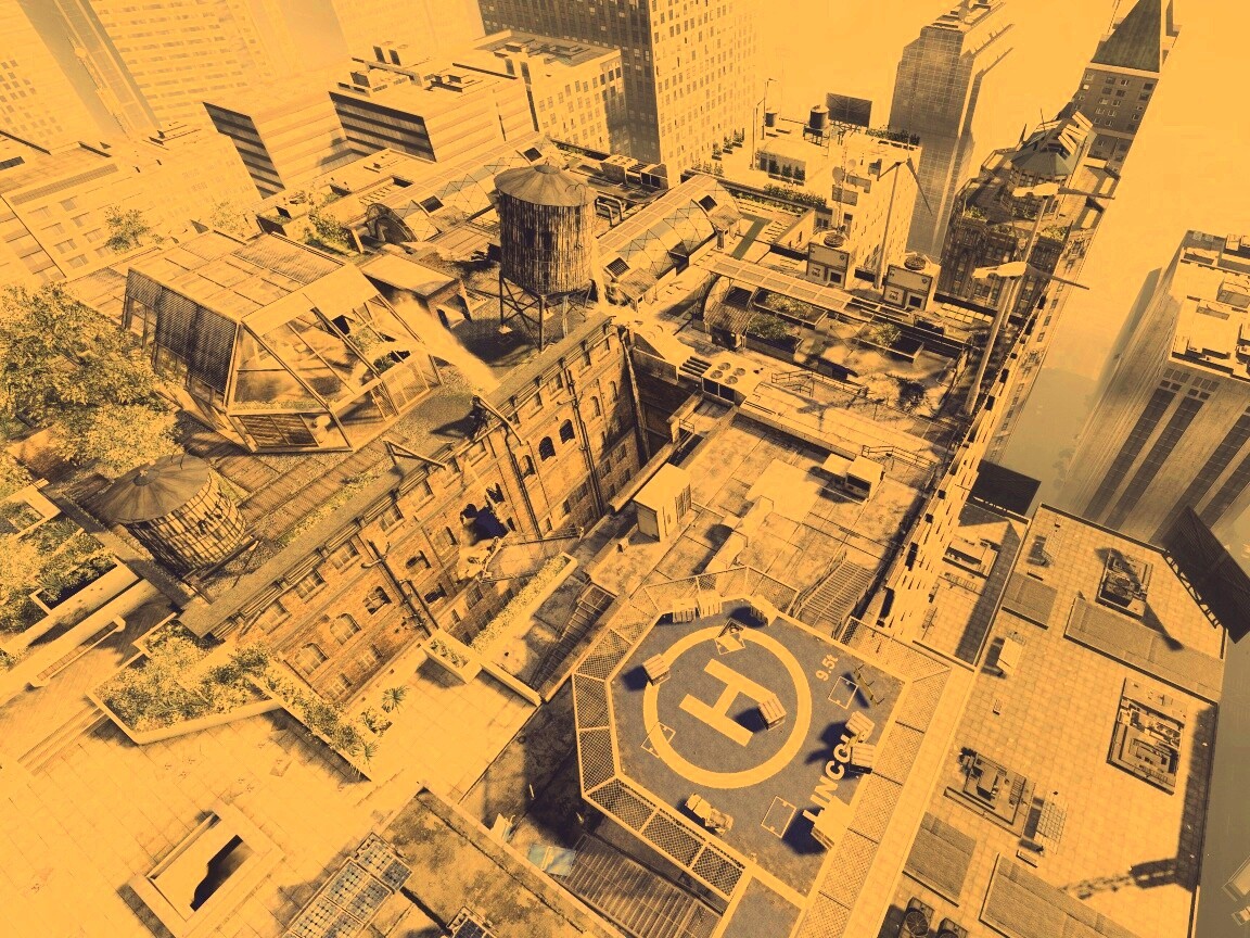 Вид сверху на карту уровня из Crysis 2 обои