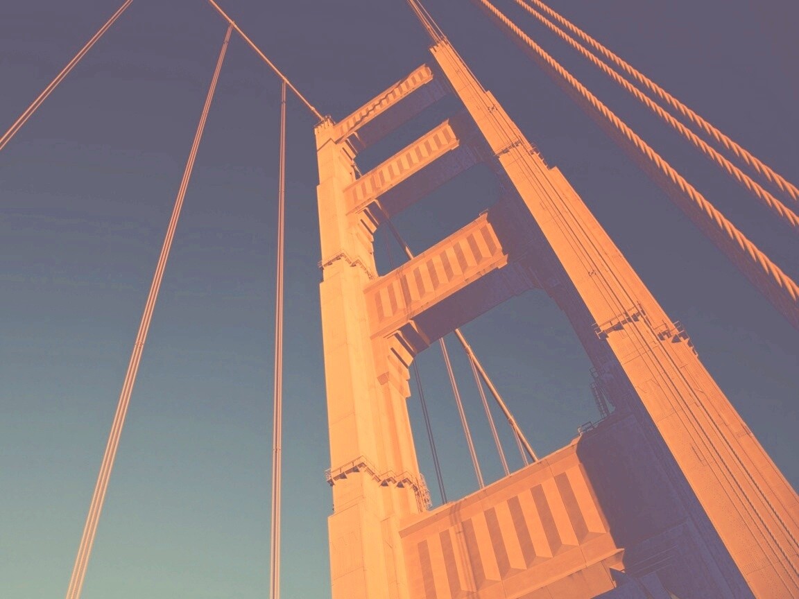 Опора моста Золотые Ворота обои