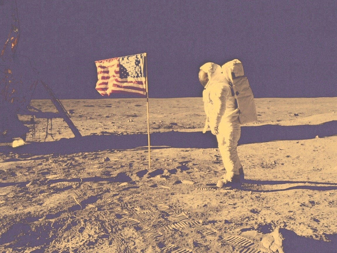Высадка американцев на Луну обои