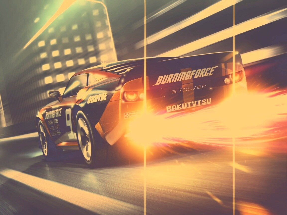 Ночное нитро обои