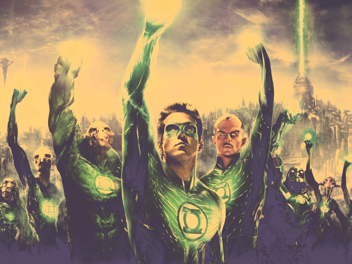 Зеленый фонарь обои