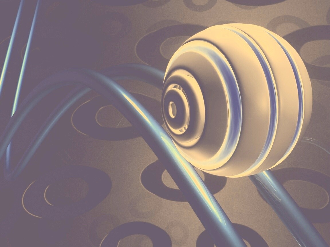 Шарик на рельсах американских горок обои