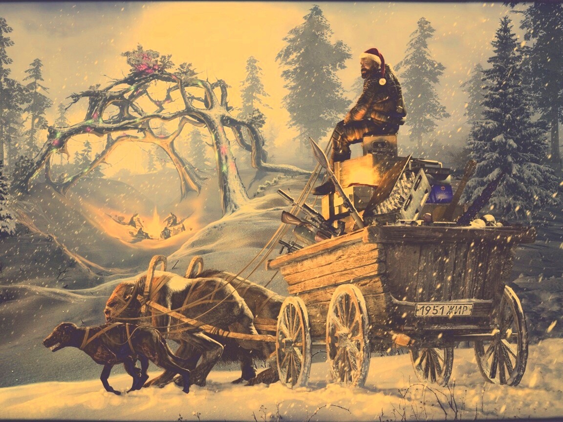 Новогодний Сталкер обои