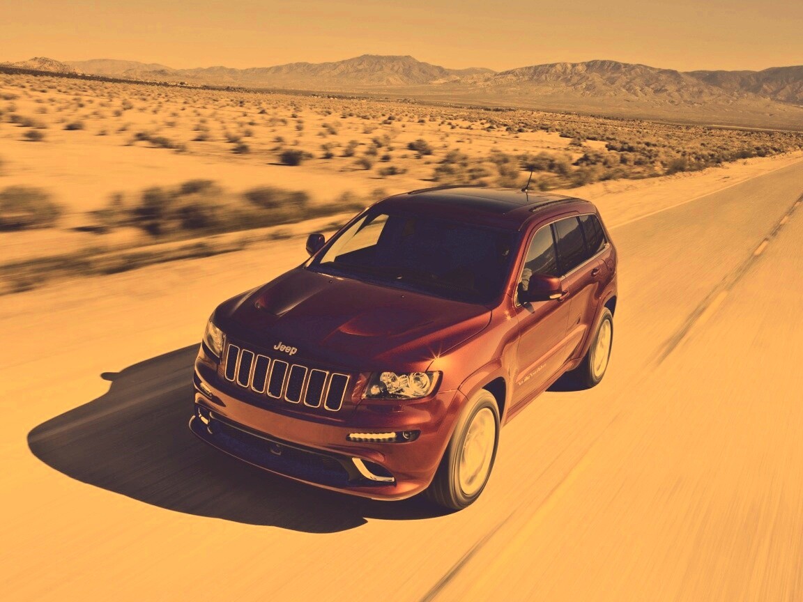 Красный Jeep обои