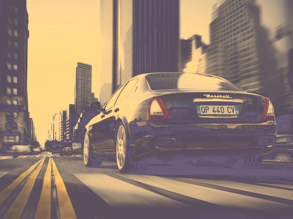 Maserati Quattroporte в городе обои