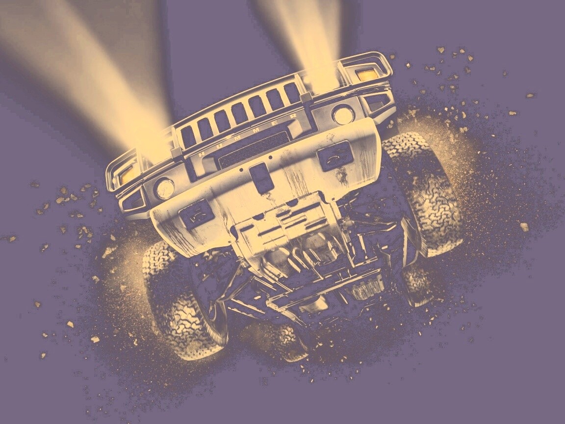 Хаммер в полете обои