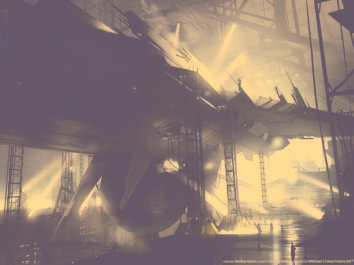 Сборка космического корабля обои