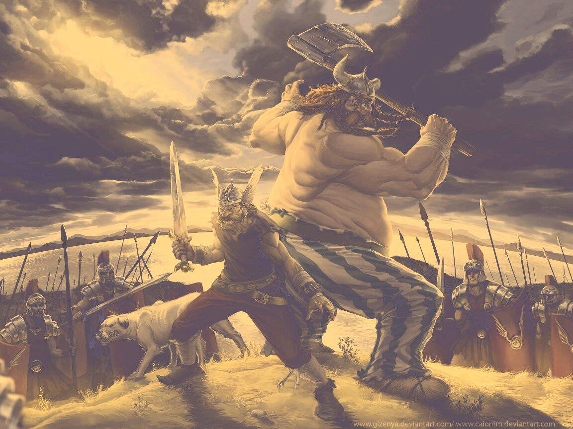 Астерикс и Обеликс по взрослому обои