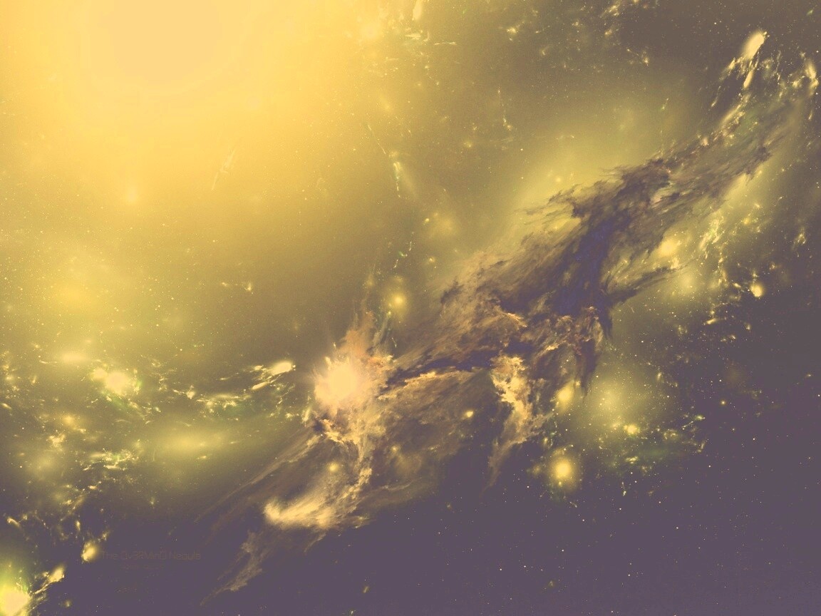 Зеленая туманность обои