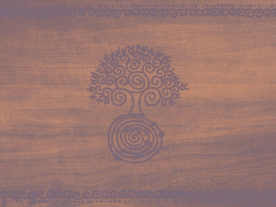 Выжженный рисунок дерева обои