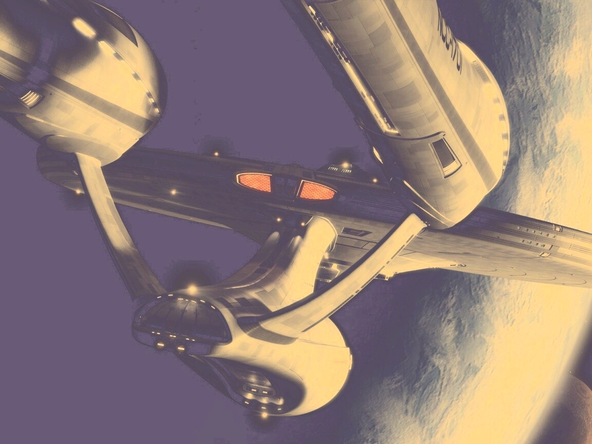 Космический корабль Enterprise из Star Trek обои