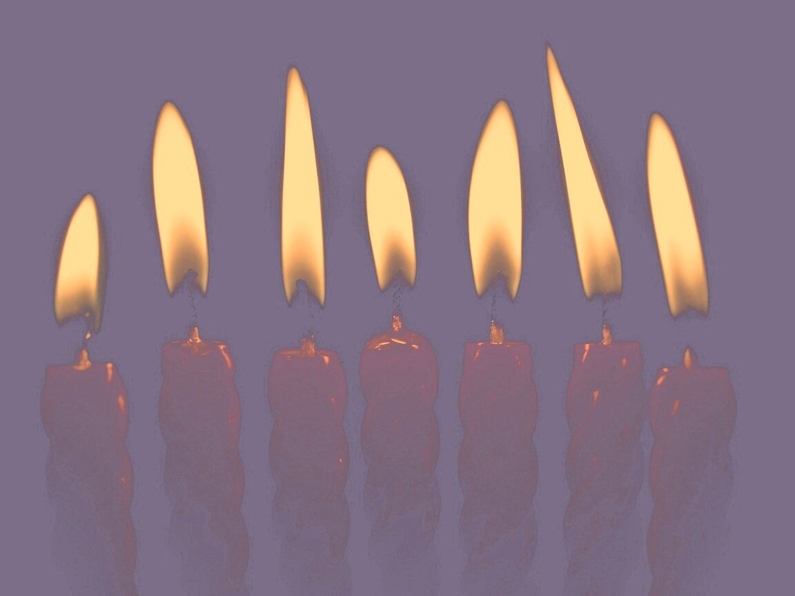 Красные свечи обои