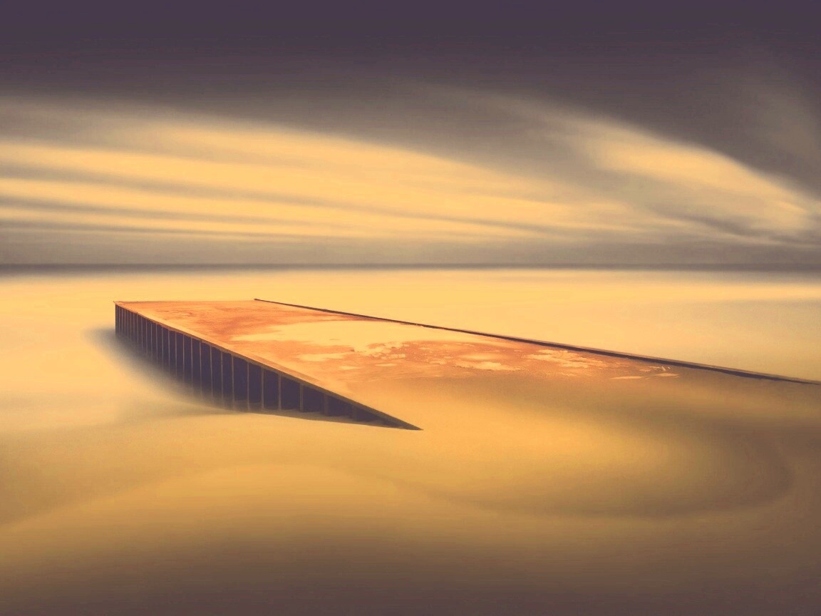 Пирс на пляже обои