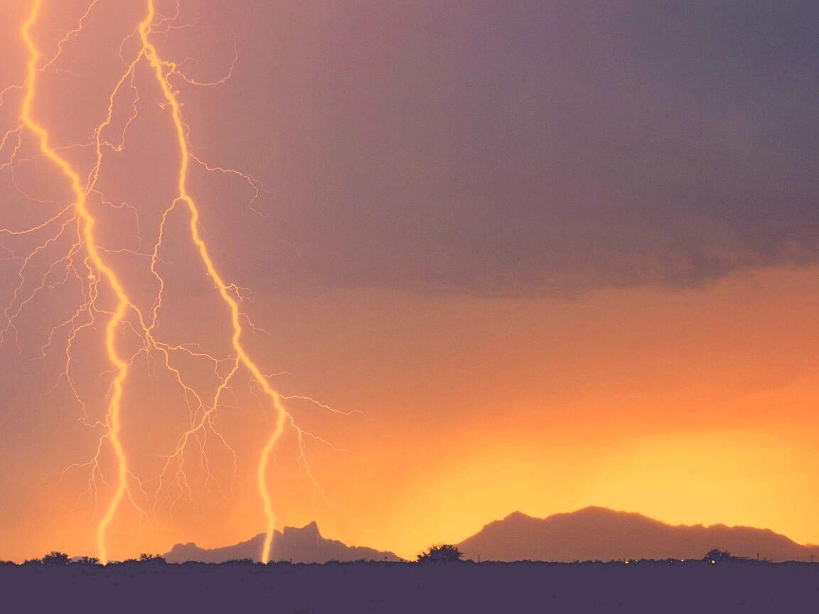 Двойная молния обои