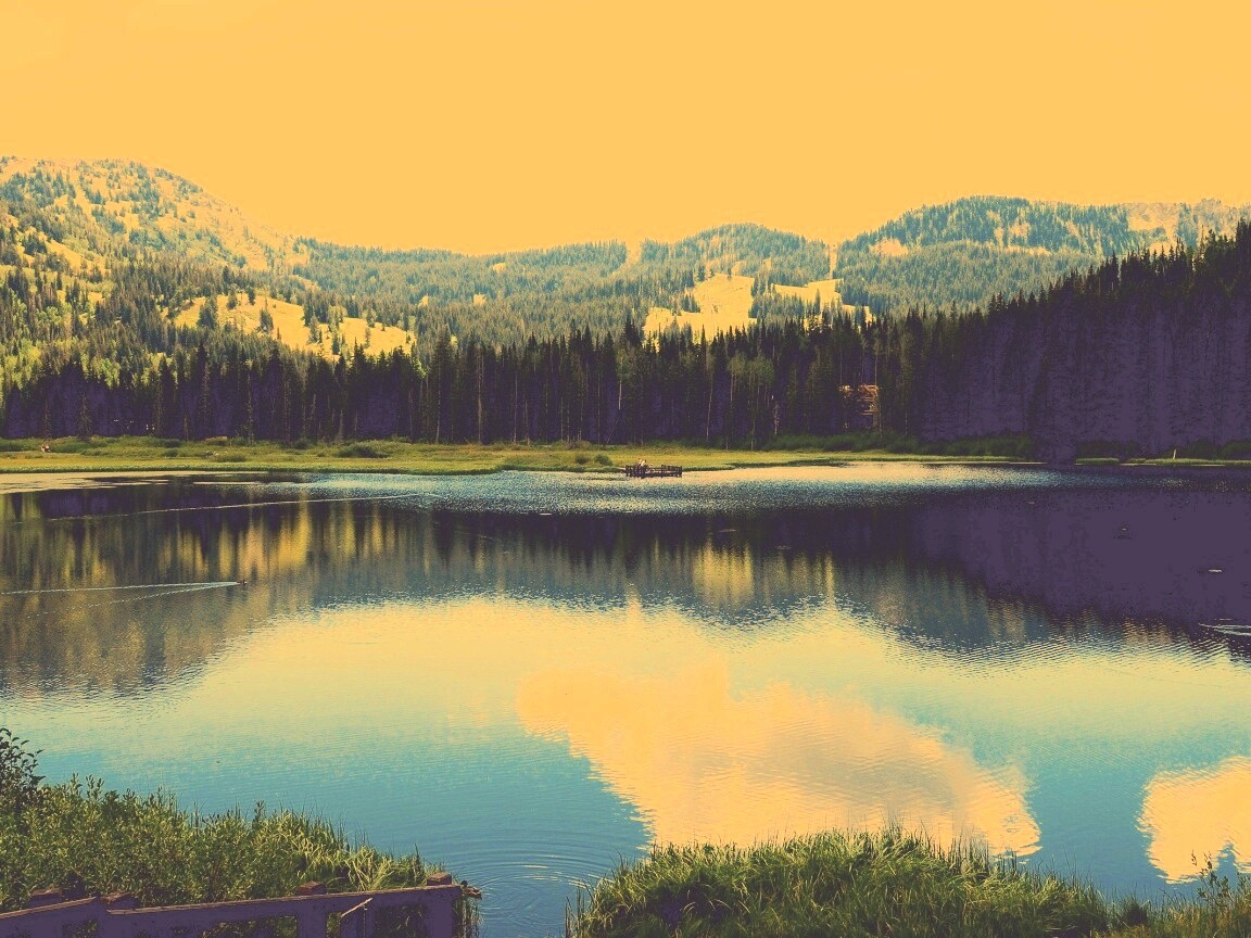 Горное озеро обои