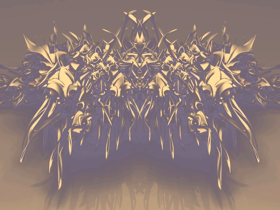 Страшная трехмерная абстракция обои