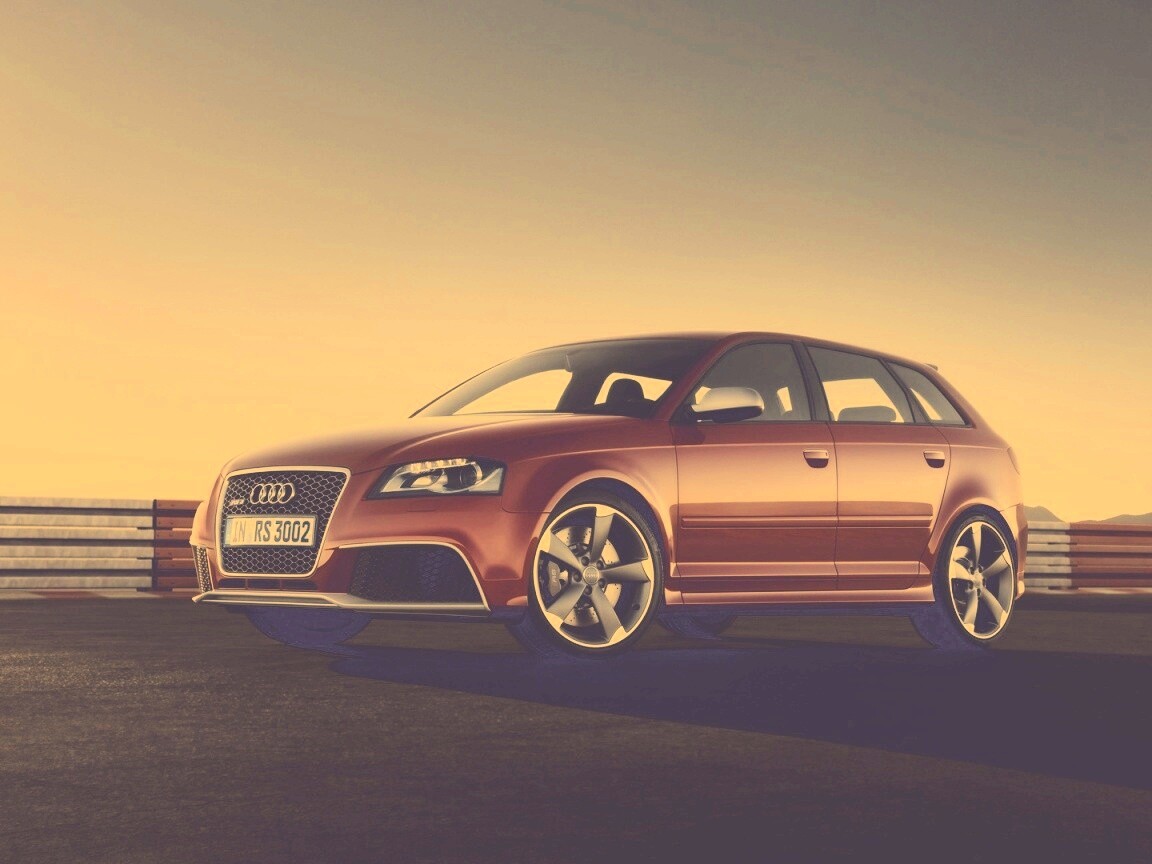 Фотосессия Audi RS3 на треке обои