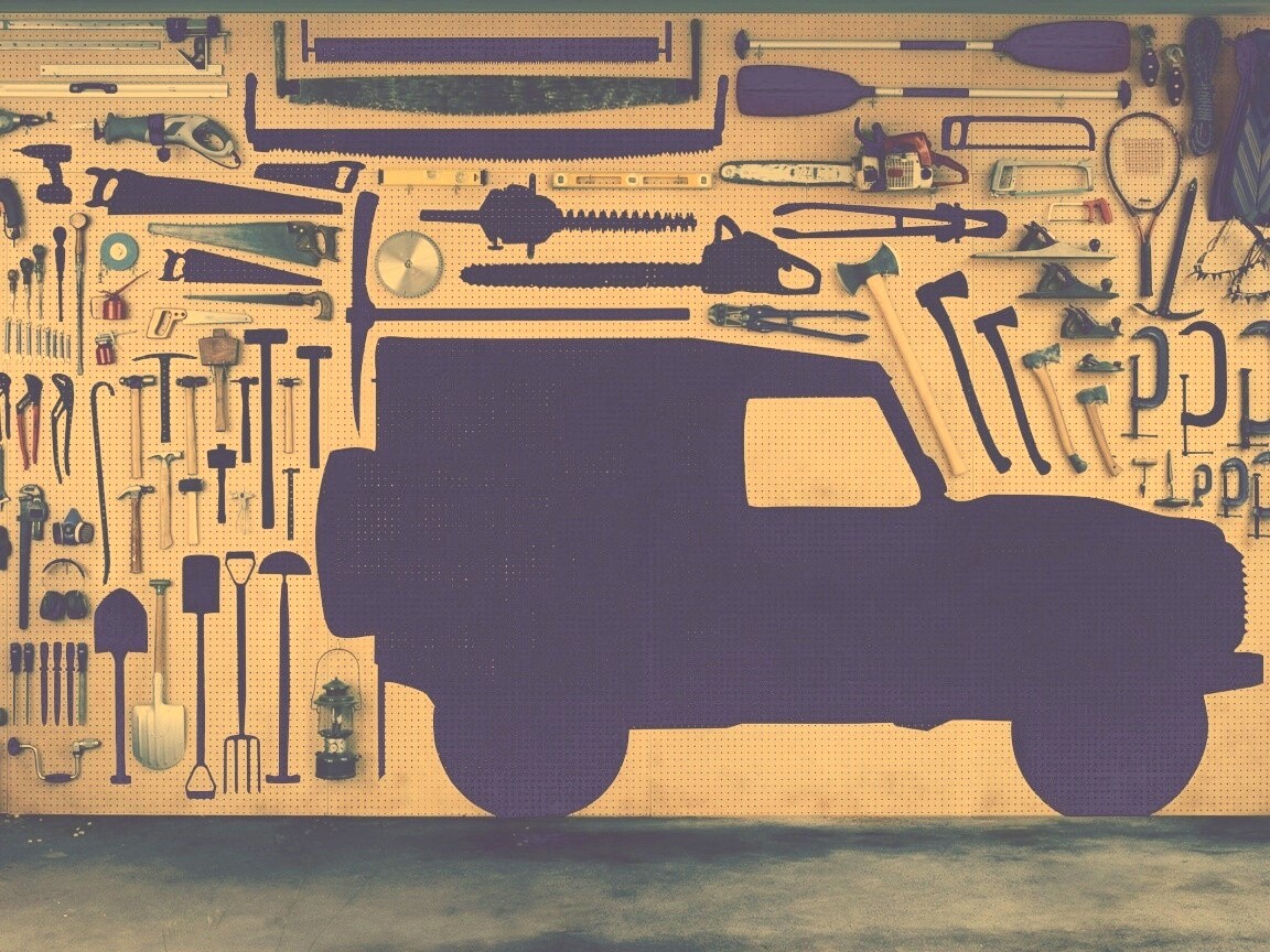 Типичный гараж обои