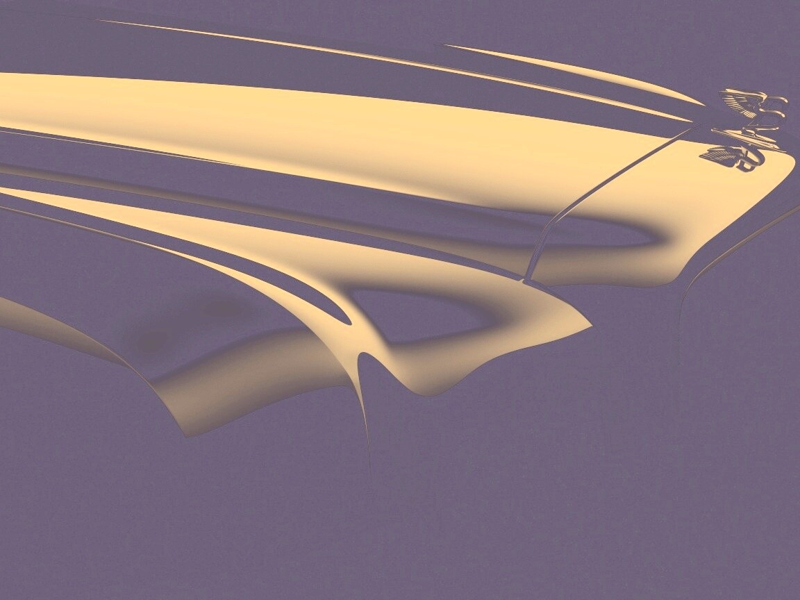 Капот чёрного авто обои