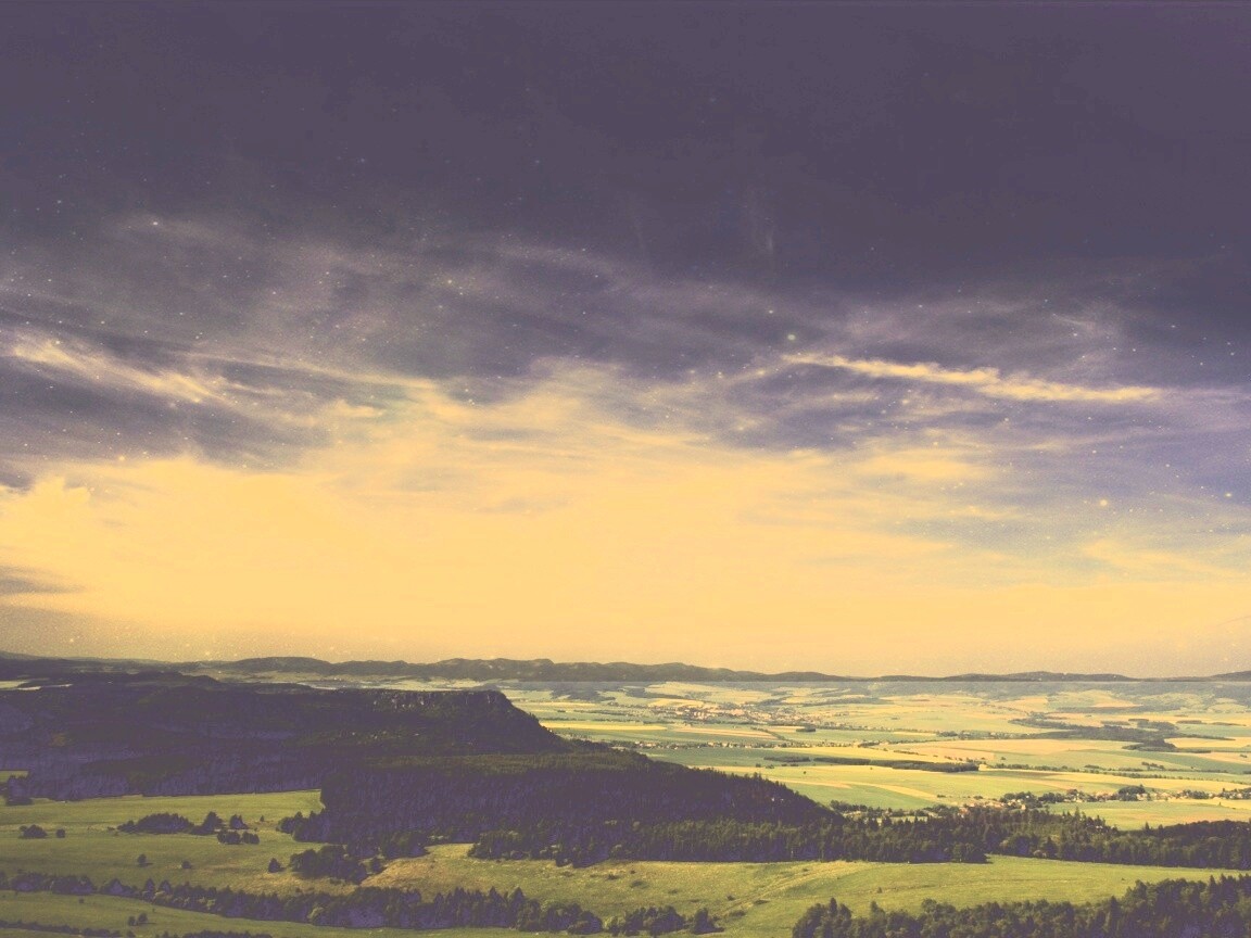 Вид на равнину обои