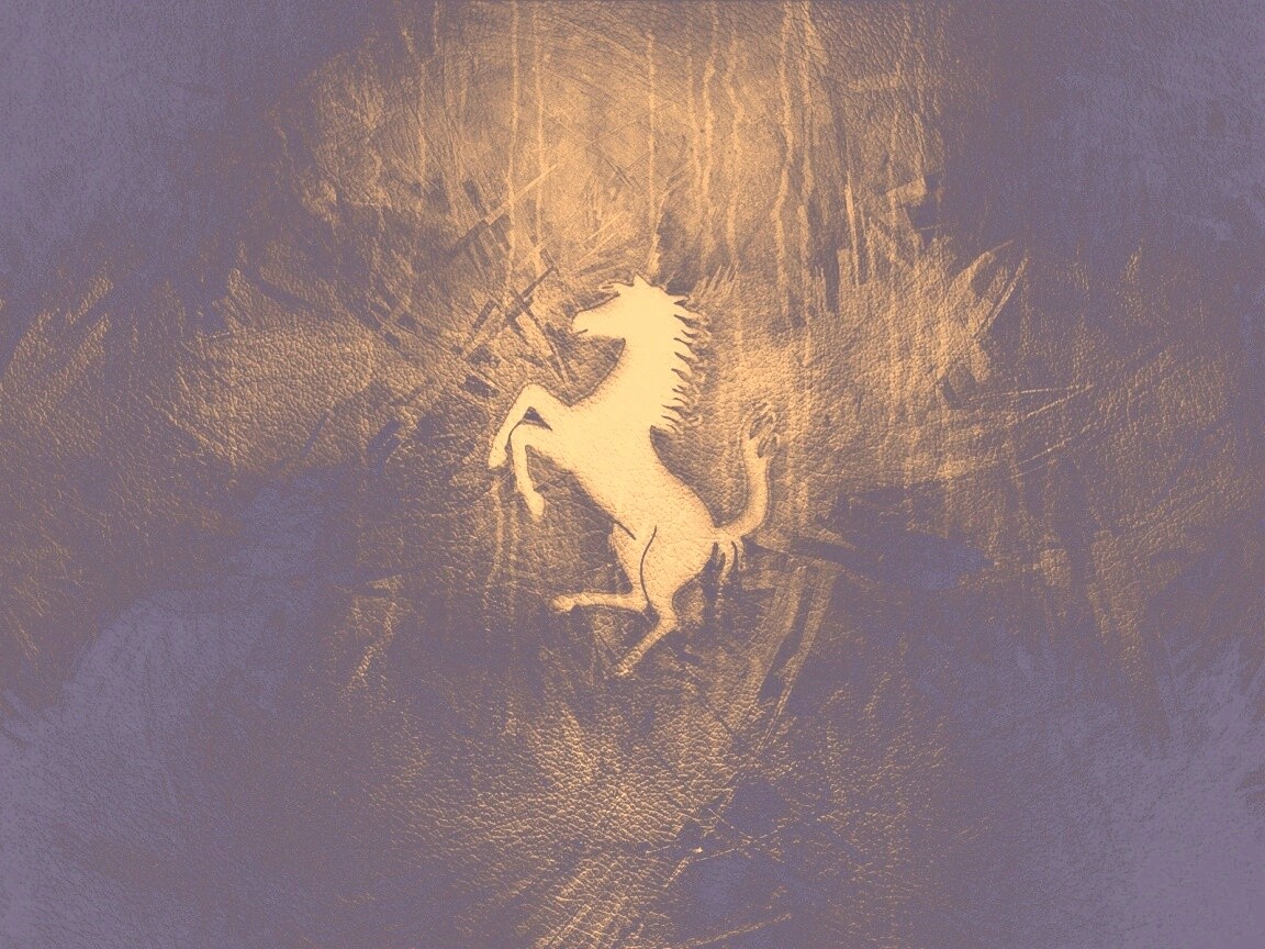 Конь из песка обои