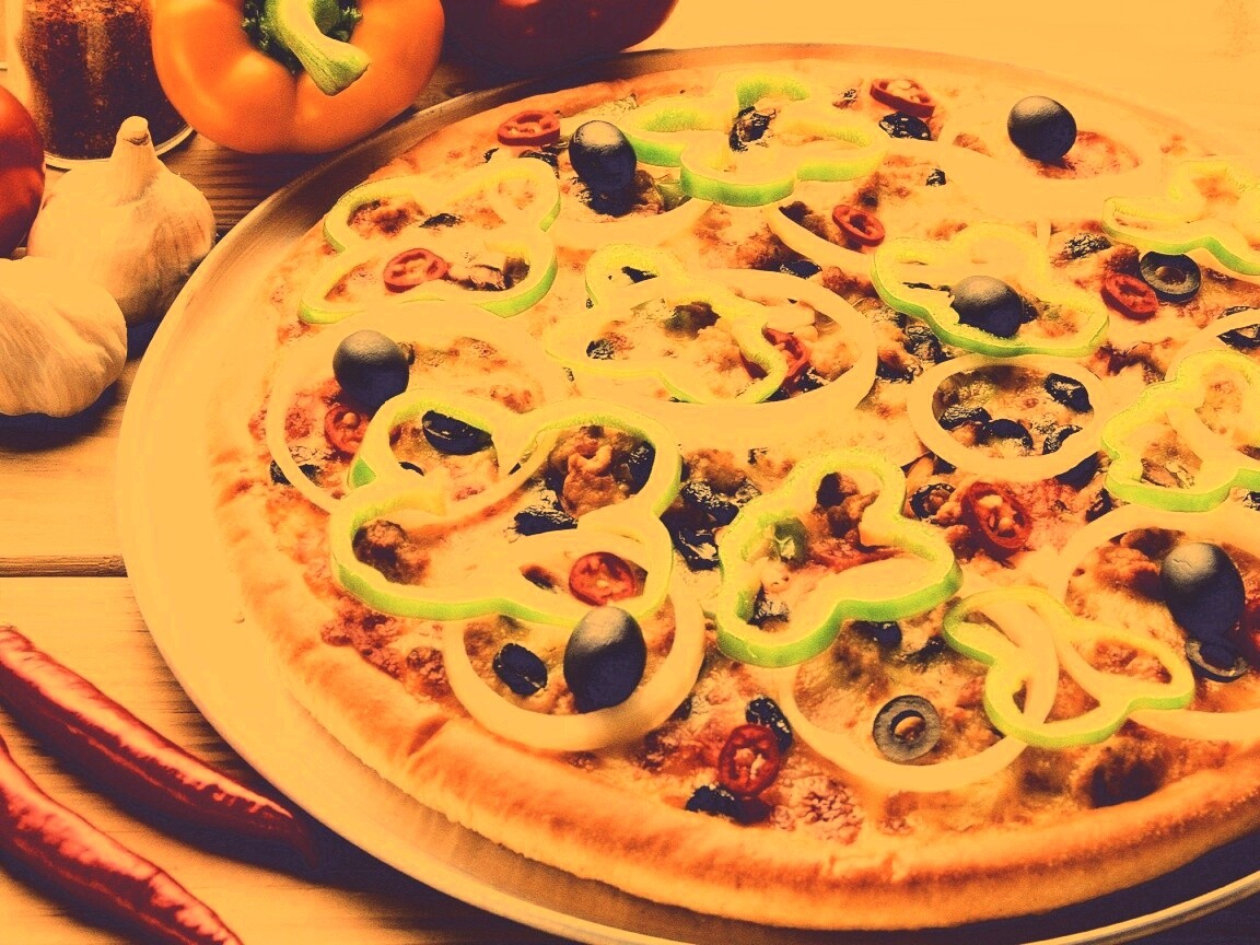 Пицца с паприкой обои