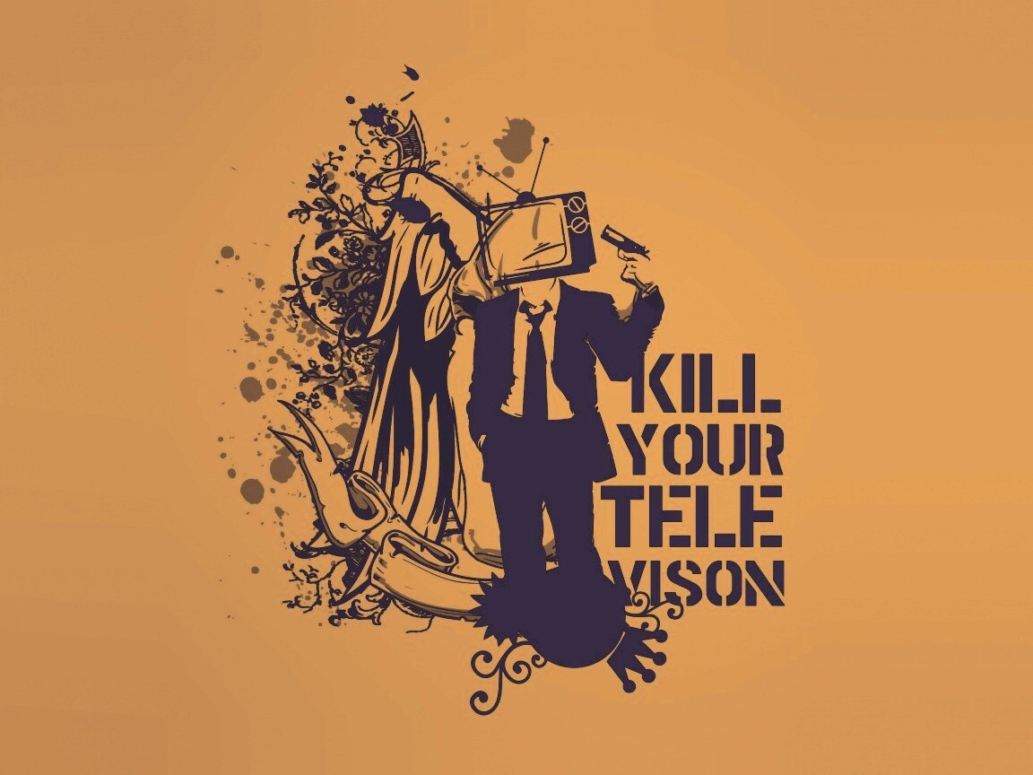 Убейте свой телевизор обои