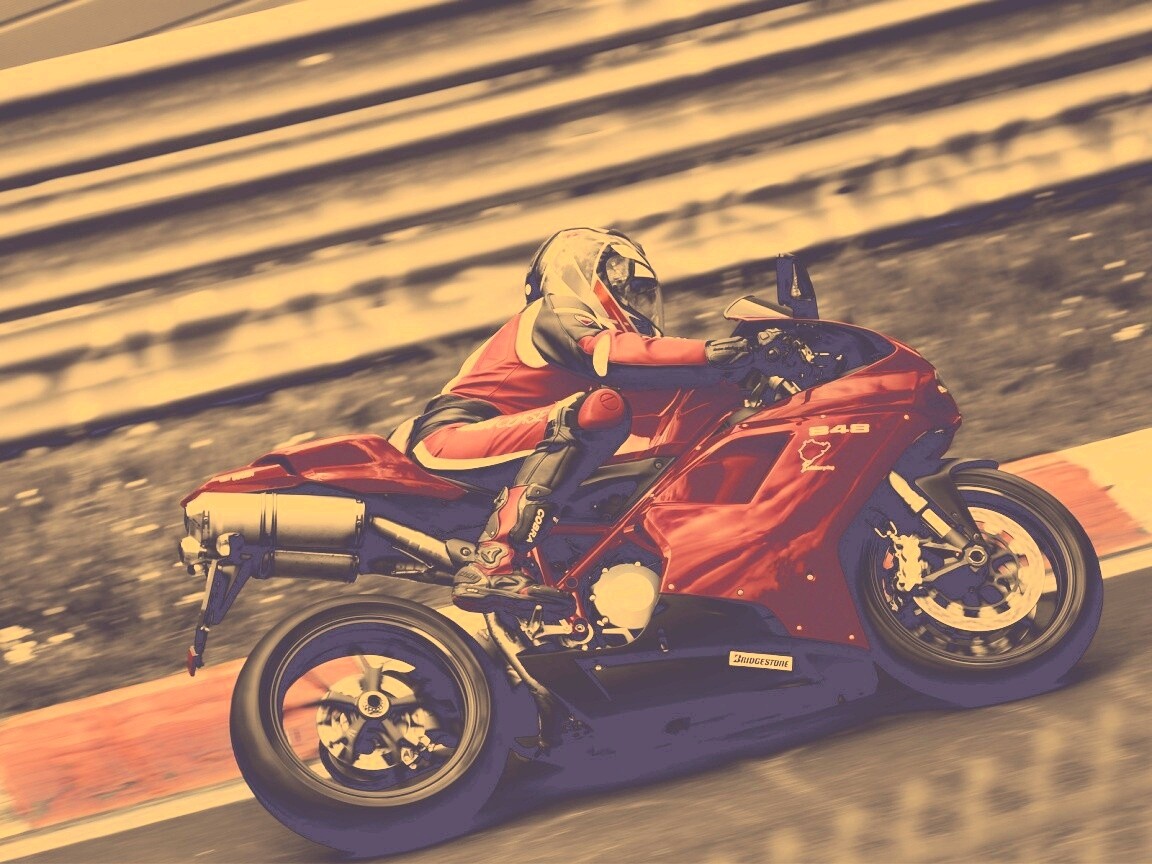 Красный мотоцикл обои