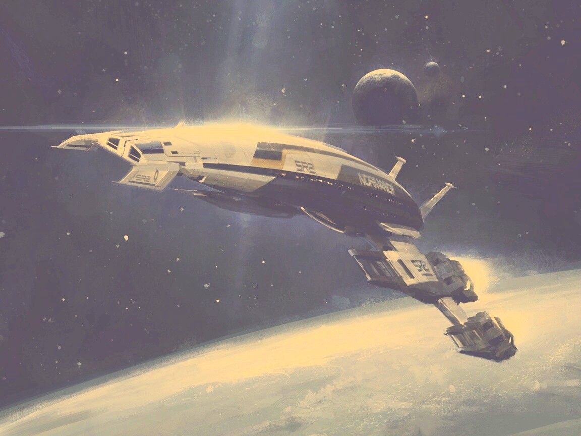 Корабль Normandy обои