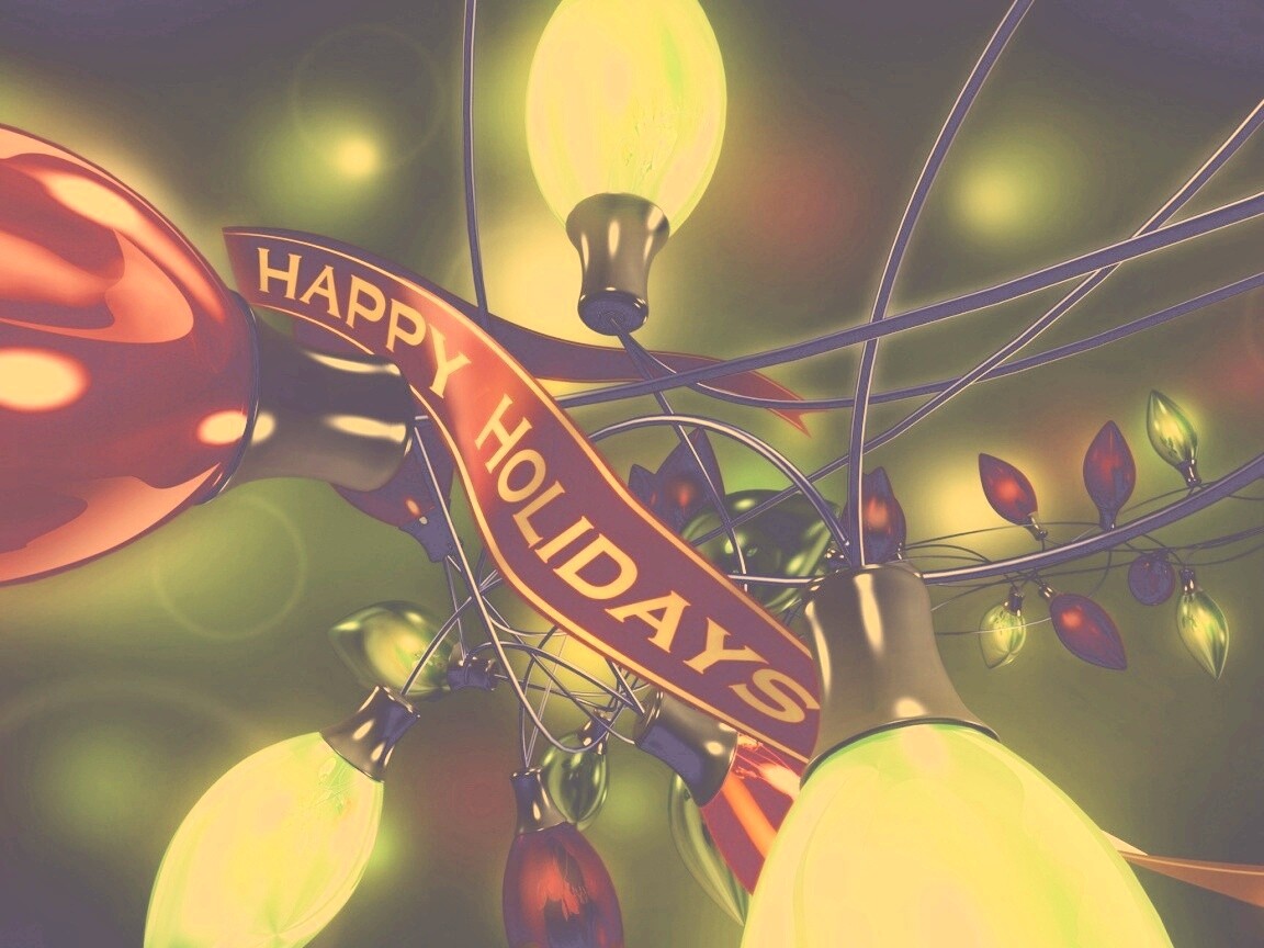 Гирлянда в 3D обои