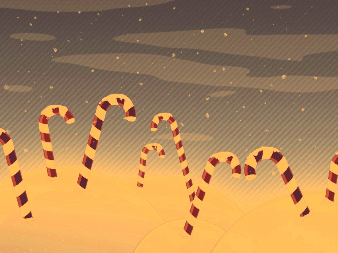 Леденцы в сугробах обои