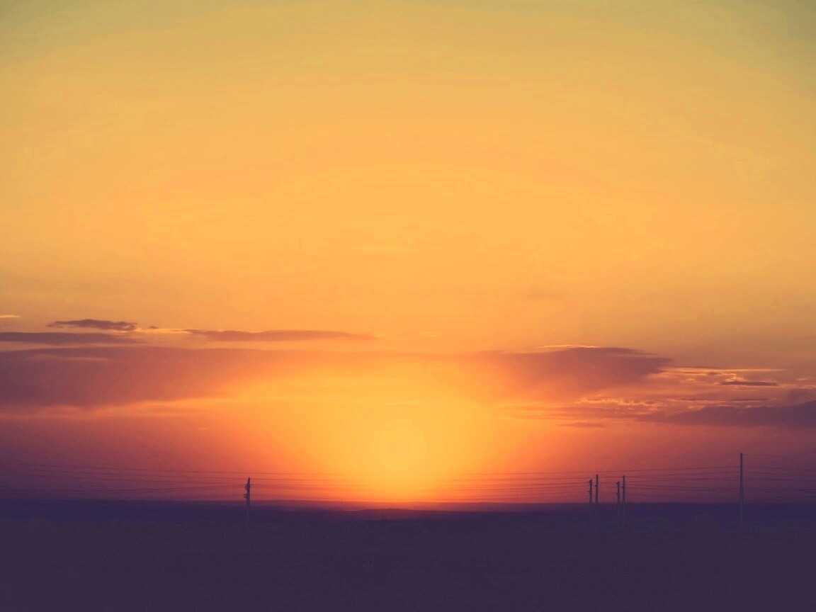 Сказочный закат обои