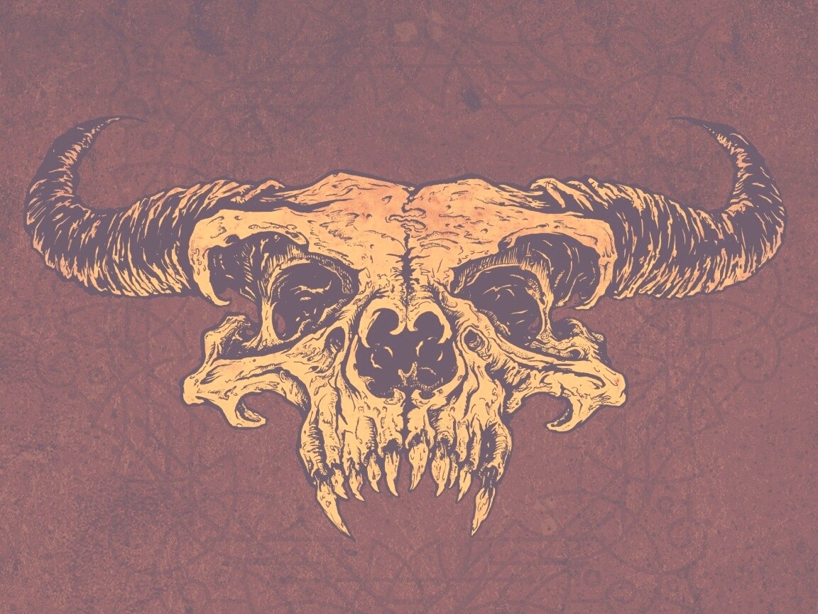 Череп дьявола обои