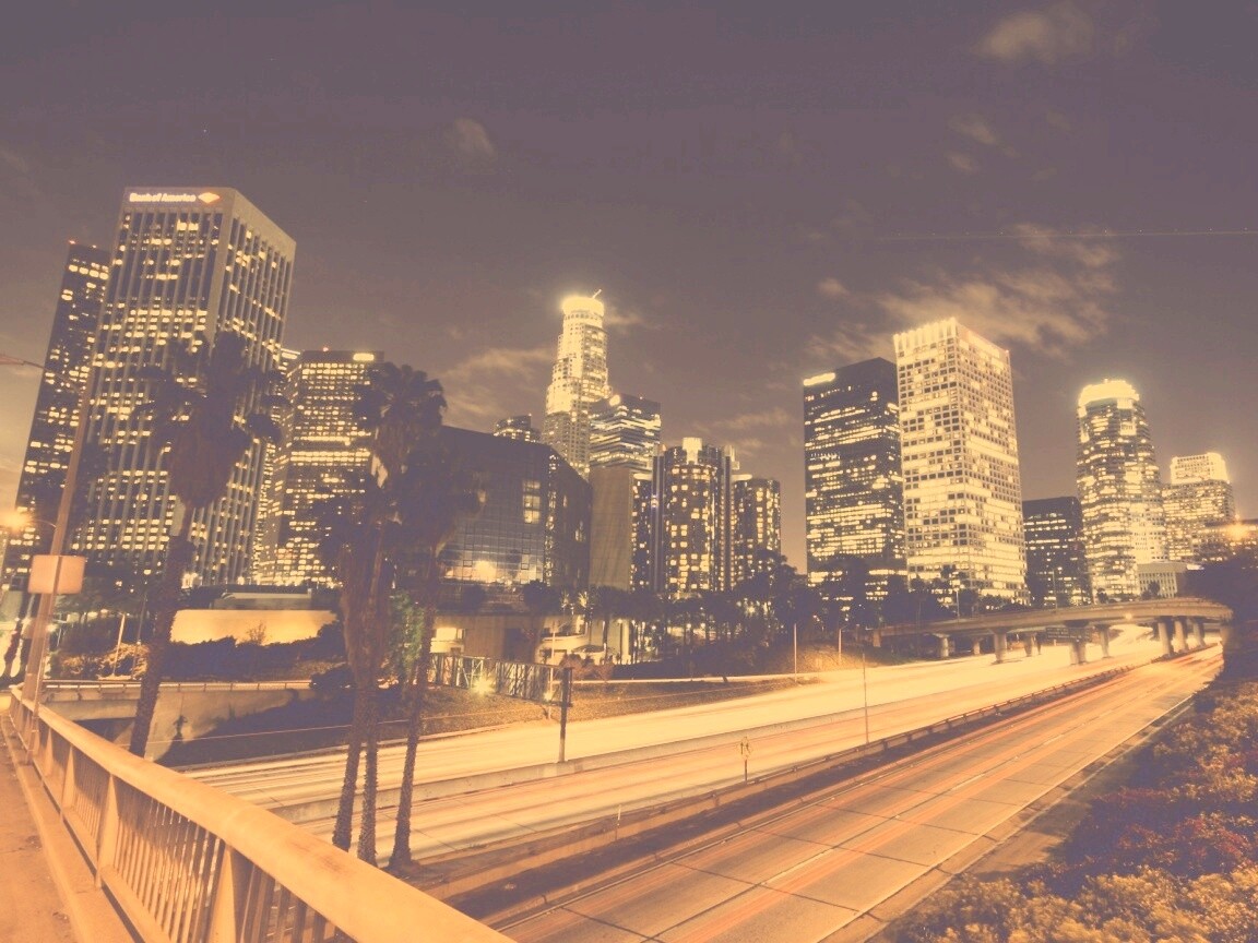 Ночной город обои