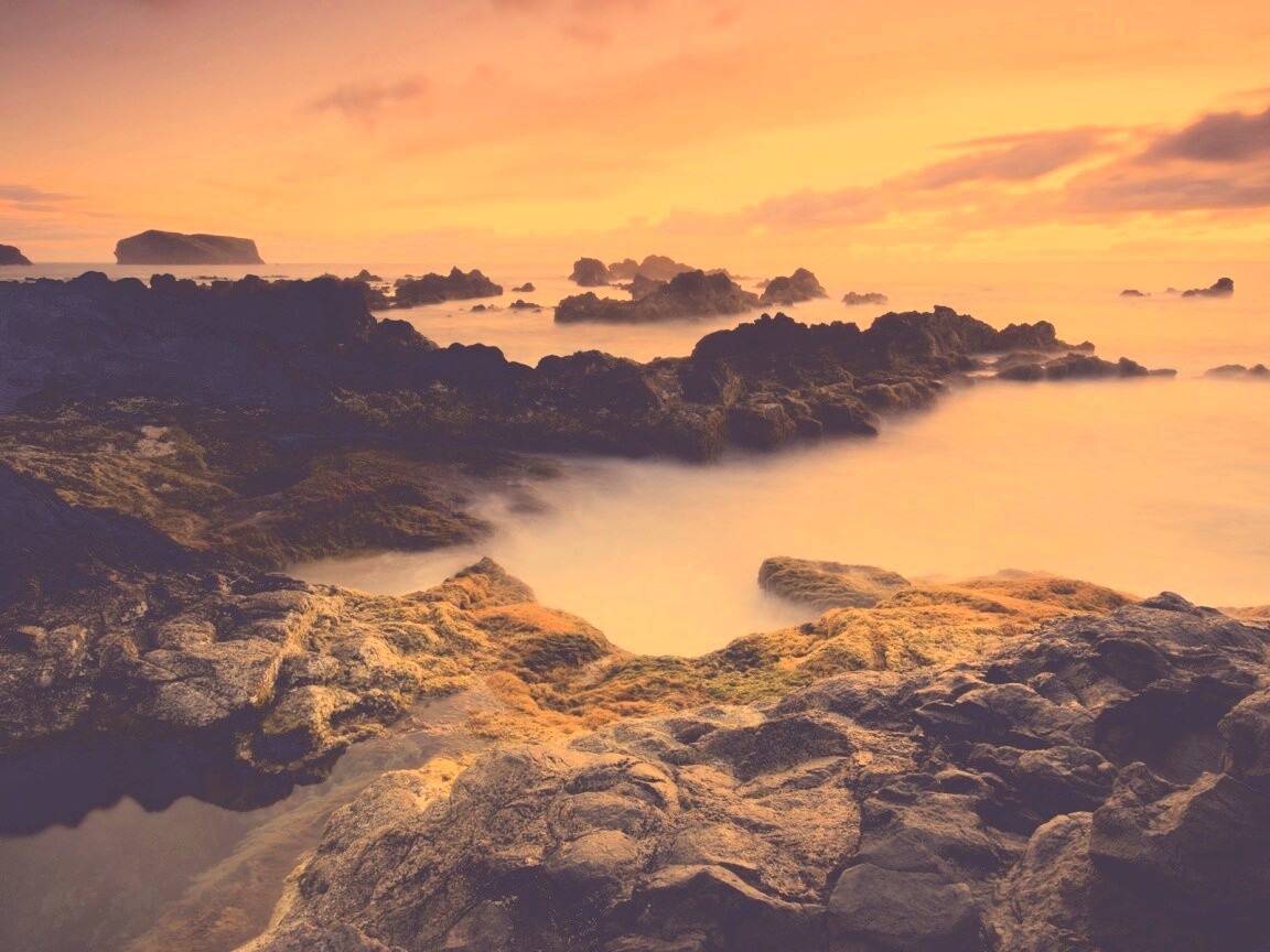 Острова в тумане обои