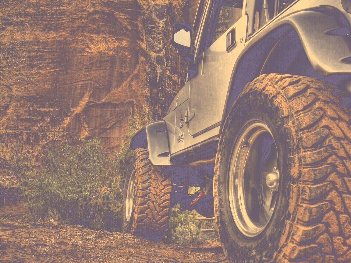 Jeep на бездорожье обои
