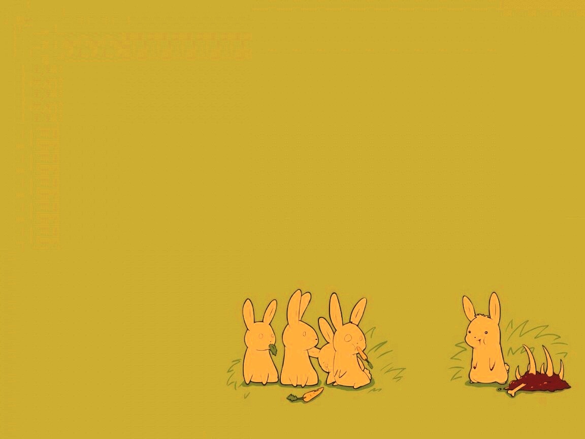 Заяц-каннибал обои